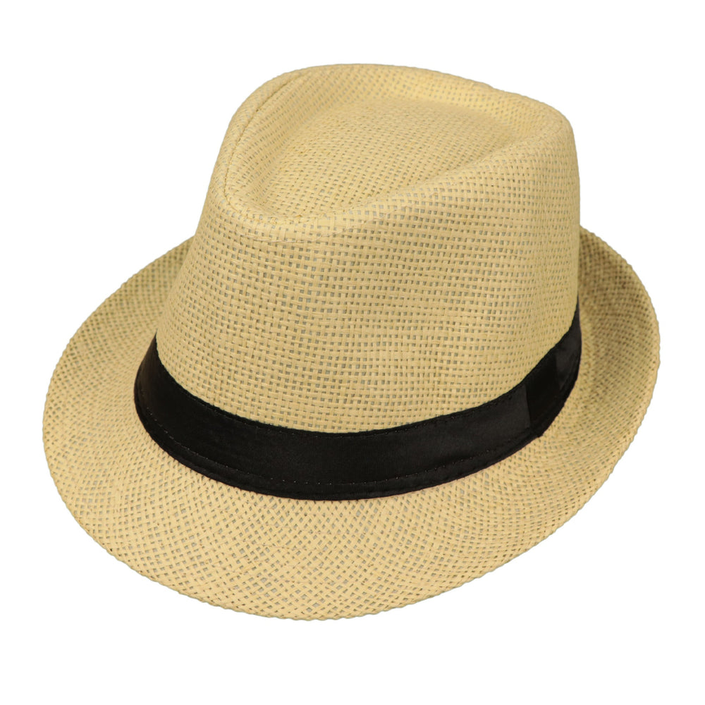 Sterling™ Monofilament Straw Hat Fedoras Hat Woven Brim Detail