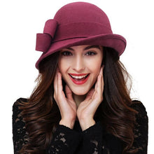 Sterling Nina Vintage & Stylish Fedora™ Wide Brim Felt Band