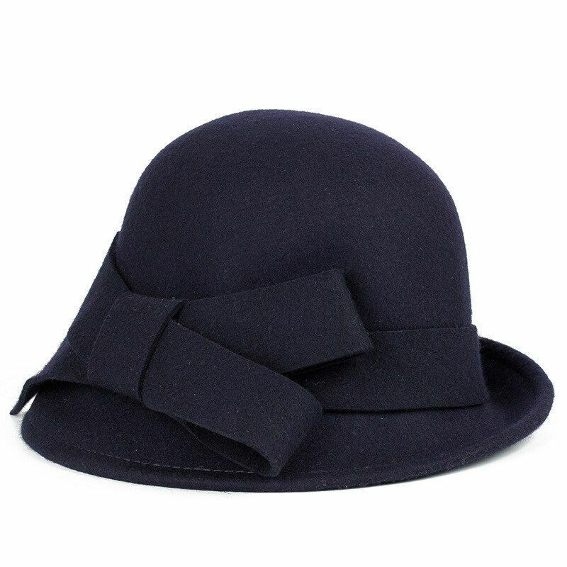 Sterling Nina Vintage & Stylish Fedora™ Wide Brim Felt Band