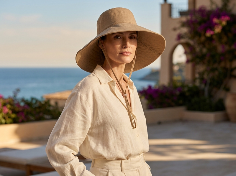 Sterling Solstice Luxe™ Wide Brim Canvas Hat Adjustable Chin Cord