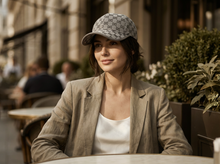 Sterling Noir Grid™ Signature Cap Curved Fabric Pattern Weave