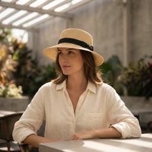 Sterling Riviera Bow™ Wide Brim Straw Sun Hat Signature Bow
