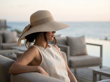 Sterling Riviera Belle™ Wide Brim Straw Sun Hat Bow Accent Edition