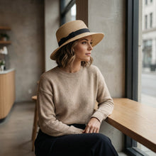Sterling Riviera Bow™ Wide Brim Straw Sun Hat Signature Bow