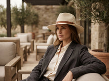 Sterling Riviera™ Straw Fedora Leather Band