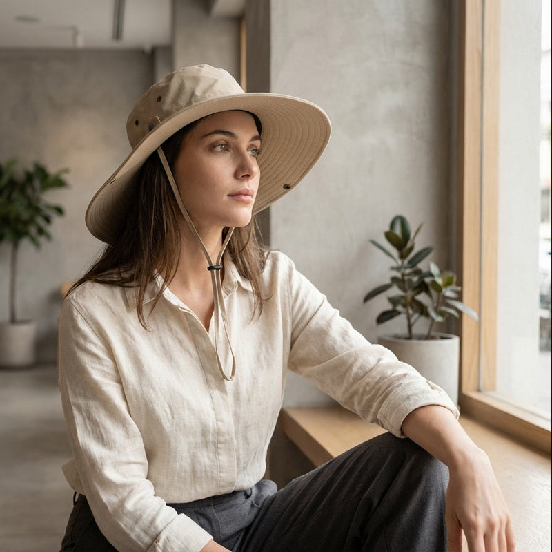 Sterling Trail Guard™ Wide Brim Mesh Sun Hat Air Vents