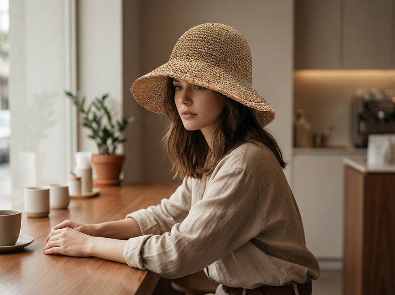 Sterling Seabreeze Weave™ Bucket Straw Hat Multi Tone Brim