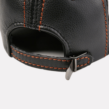 Sterling Otis Leather Cap™ With Adjustable Fit And Contrast Stitching