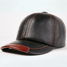 Sterling Otis Leather Cap™ With Adjustable Fit And Contrast Stitching