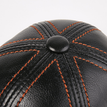 Sterling Otis Leather Cap™ With Adjustable Fit And Contrast Stitching