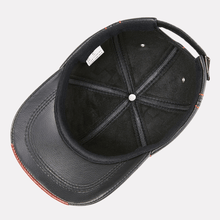 Sterling Otis Leather Cap™ With Adjustable Fit And Contrast Stitching