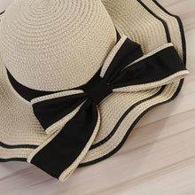 Sterling BowieHat™ Wide Brim Straw Sun Hat Ribbon Detail