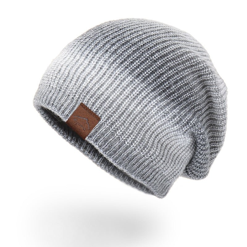 Sterling Rainbow Tie-Dye™ Knit Beanie Dome Wool Gradient Color