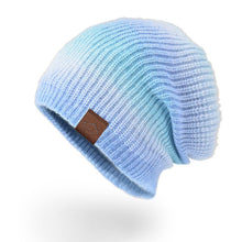 Sterling Rainbow Tie-Dye™ Knit Beanie Dome Wool Gradient Color