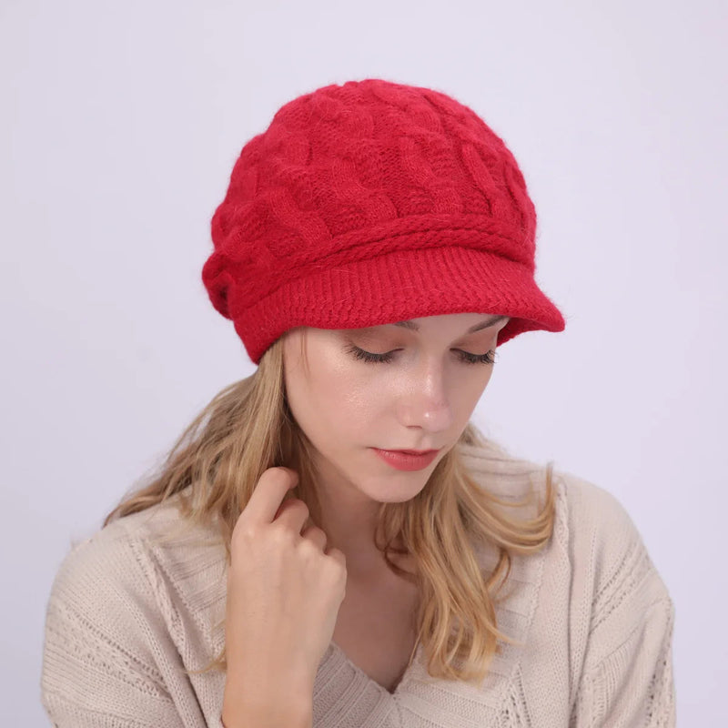 Sterling Cozy Fried Twist Knit Hat™ Soft Beanie Cable Texture