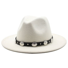 Sterling Retro Top™ Hat With Metal Belt Jazz Hat Fedoras Hat