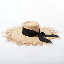 Sterling Ring Flat™ Straw Sun Hat With Sculpted Ring Accent
