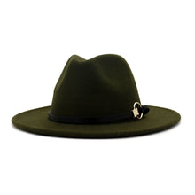 Sterling Simple Belt™ Flat Brim Wide Fabric Fedora Belt Band