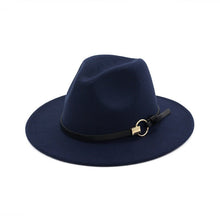 Sterling Simple Belt™ Flat Brim Wide Fabric Fedora Belt Band
