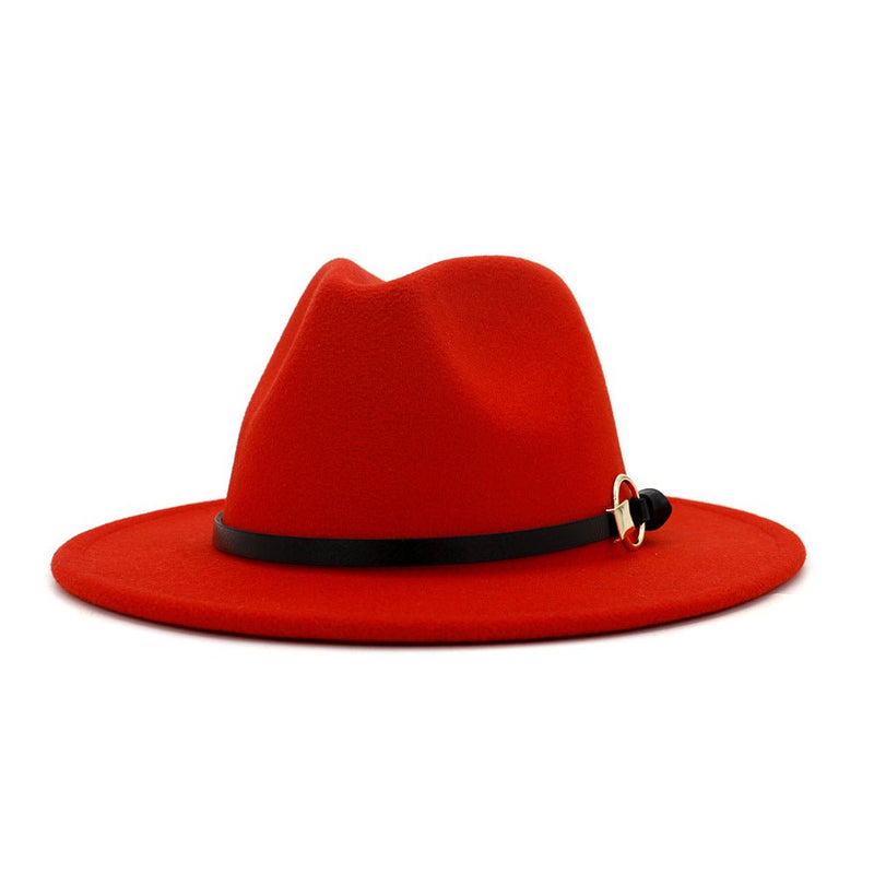 Sterling Simple Belt™ Flat Brim Wide Fabric Fedora Belt Band