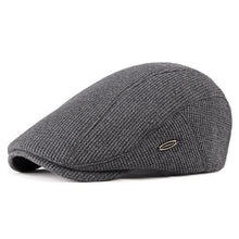 Sterling Houndstooth™ Cheesecutter Flat Wool Cap Curved Brim