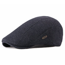 Sterling Houndstooth™ Cheesecutter Flat Wool Cap Curved Brim
