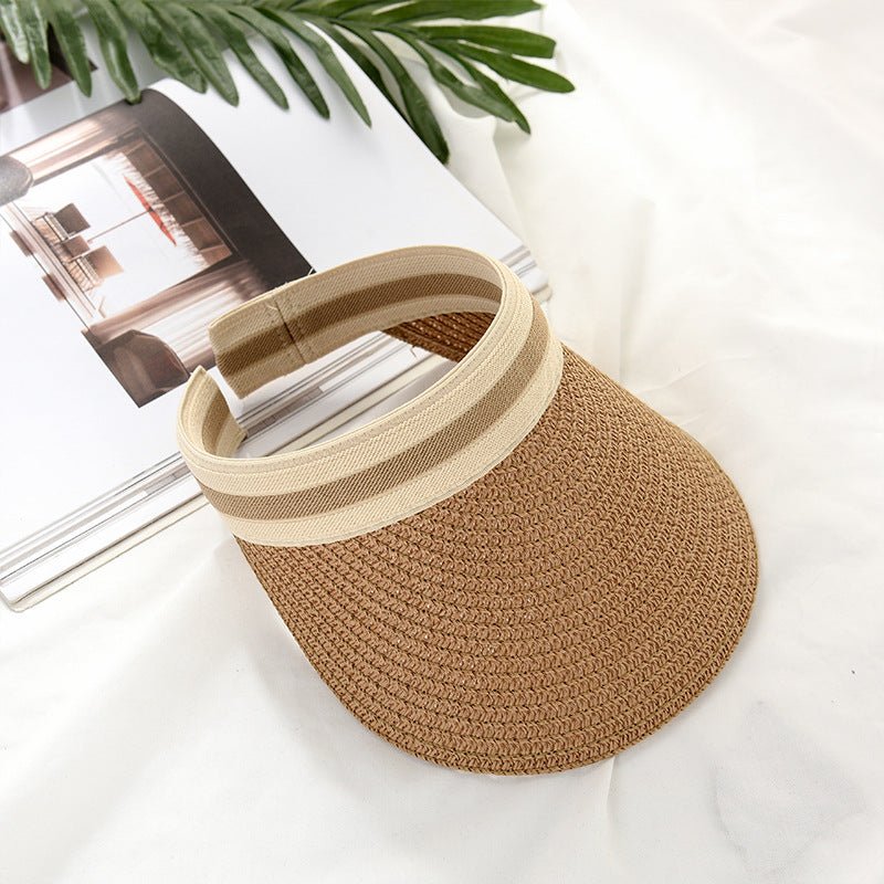Sterling™ Monochrome Solid Color Wide Brim Straw Sun Hat