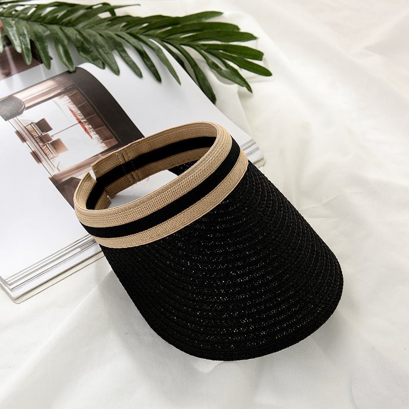 Sterling™ Monochrome Solid Color Wide Brim Straw Sun Hat