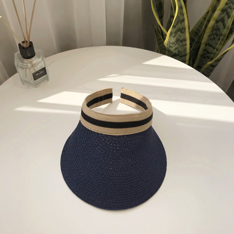 Sterling™ Monochrome Solid Color Wide Brim Straw Sun Hat