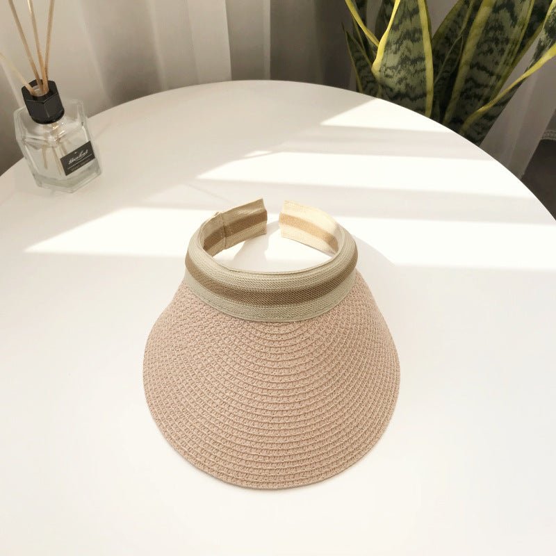 Sterling™ Monochrome Solid Color Wide Brim Straw Sun Hat