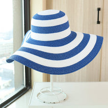 Sterling Striped Straw™ Beach Hat Sun Visor Summer Essential Wide Brim