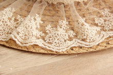 Sterling Lace Bow™ Wide Brim Straw Hat Ribbon Detail