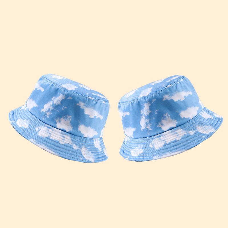 Sterling Tie Dye Cloud™ Pattern Wide Brim Cotton Bucket Hat