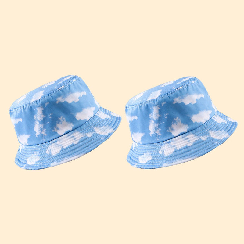 Sterling Tie Dye Cloud™ Pattern Wide Brim Cotton Bucket Hat