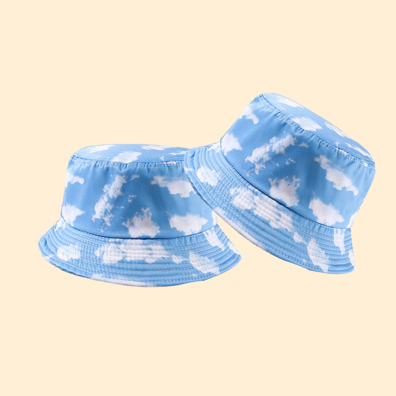Sterling Tie Dye Cloud™ Pattern Wide Brim Cotton Bucket Hat