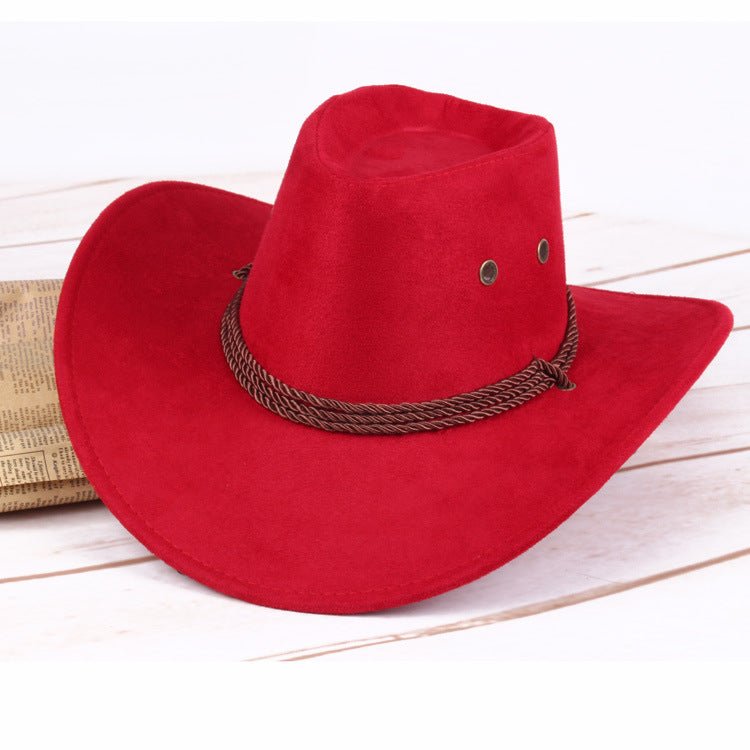 Sterling Summer Western™ Cowboy Hat Faux Velvet Wide Brim
