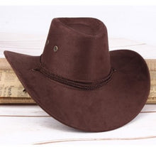 Sterling Summer Western™ Cowboy Hat Faux Velvet Wide Brim