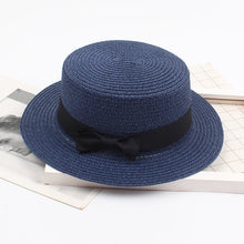 Sterling Korean Style™ Straw Bow Hat Elegant Wide Brim Summer Sun Hat