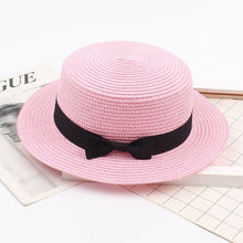 Sterling Korean Style™ Straw Bow Hat Elegant Wide Brim Summer Sun Hat