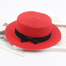 Sterling Korean Style™ Straw Bow Hat Elegant Wide Brim Summer Sun Hat