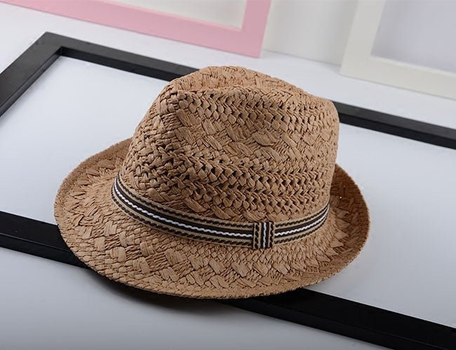 Sterling Urban Caps™ Flat Top Papyrus Straw Matching Set
