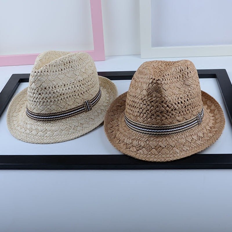Sterling Urban Caps™ Flat Top Papyrus Straw Matching Set