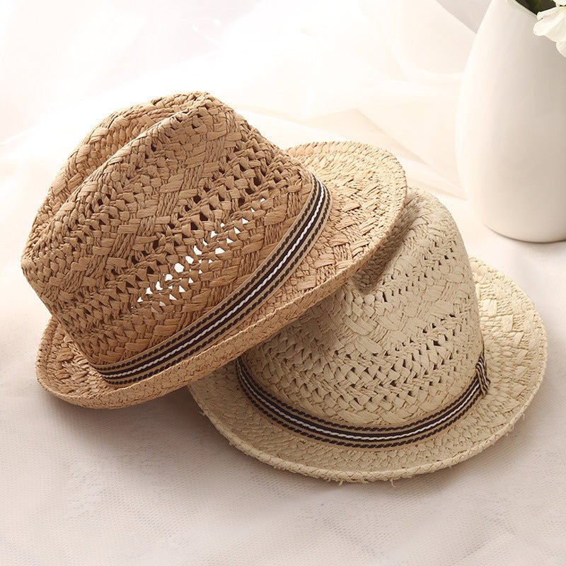 Sterling Urban Caps™ Flat Top Papyrus Straw Matching Set