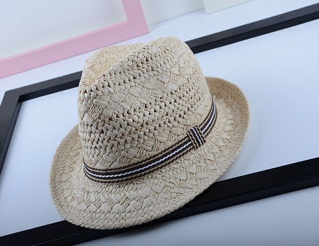 Sterling Urban Caps™ Flat Top Papyrus Straw Matching Set