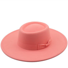 Sterling Top Hat™ Bowler Hat Wide Brim Felt Bow Accent