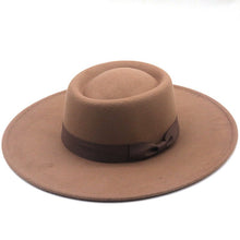Sterling Top Hat™ Bowler Hat Wide Brim Felt Bow Accent