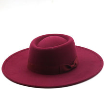 Sterling Top Hat™ Bowler Hat Wide Brim Felt Bow Accent