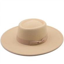Sterling Top Hat™ Bowler Hat Wide Brim Felt Bow Accent