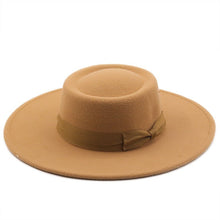 Sterling Top Hat™ Bowler Hat Wide Brim Felt Bow Accent