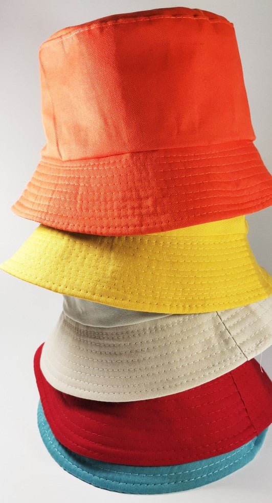 Sterling™ Urban Caps Yellow Bucket Hat Soft Cotton Brim